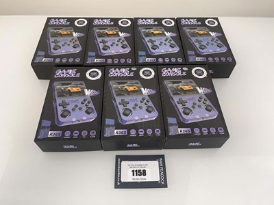 Lot 1158 - 7x R36S handheld Game Consoles