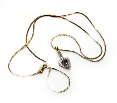 Lot 637 - A 14ct yellow gold flatlink necklace...