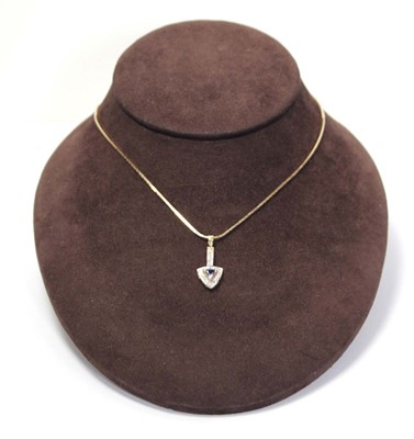 Lot 637 - A 14ct yellow gold flatlink necklace...