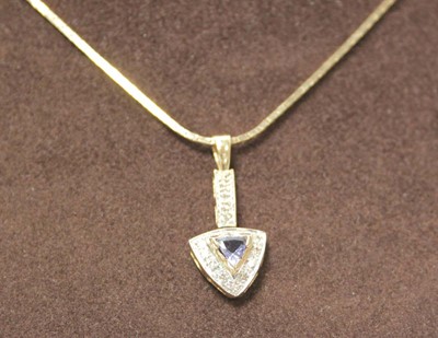 Lot 637 - A 14ct yellow gold flatlink necklace...