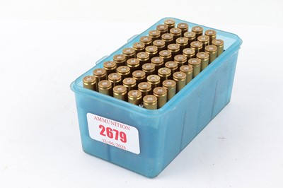 Lot 2679 - (S1) 49 x 6.5x55mm rifle cartridges in...