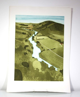 Lot 170 - John Brunsden (1933-2014), 'River Wye Gorge',...