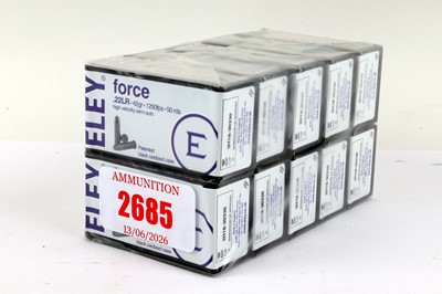 Lot 2685 - (S1) 500 x .22lr Eley Force 42gr high velocity...