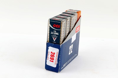 Lot 2691 - (S1) 500 x .22 CCI CB Long rifle cartridges
