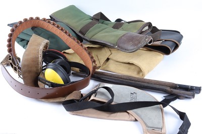 Lot 1356 - Box of assorted shooting accessories inc....