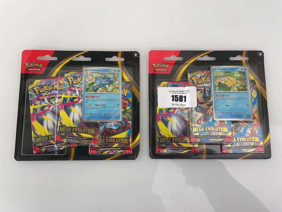 Lot 1581 - 2 Pokémon TCG: Mega Evolution Blister Packs...