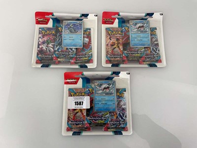 Lot 1587 - 3 Pokémon TCG: Scarlet & Violet - Paradox Rift...