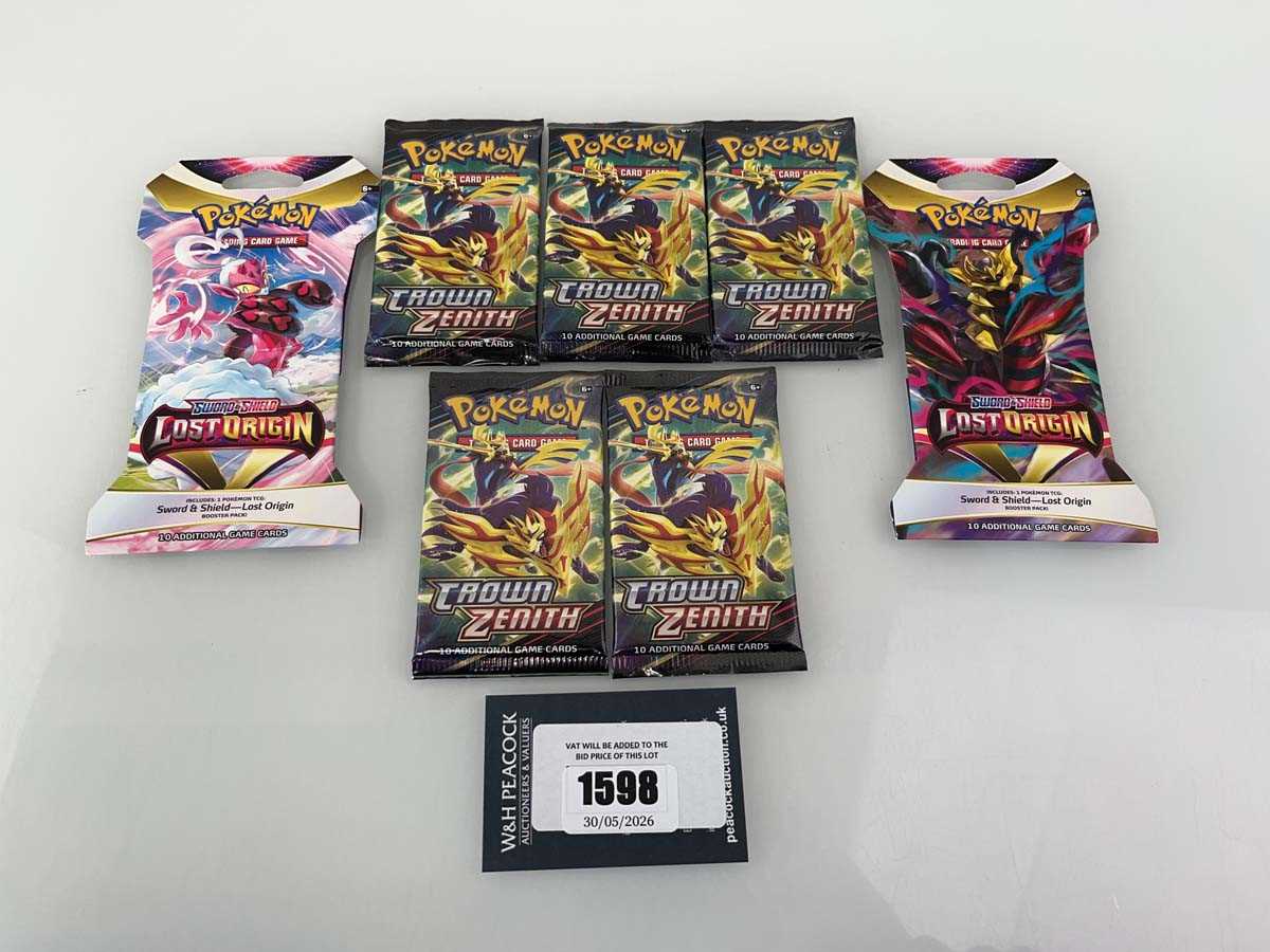 Lot 1598 - Pokémon TCG: Sword & Shield - Crown Zenith (5)...