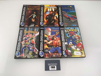 Lot 1163 - 6x Sega Saturn games in box together with...