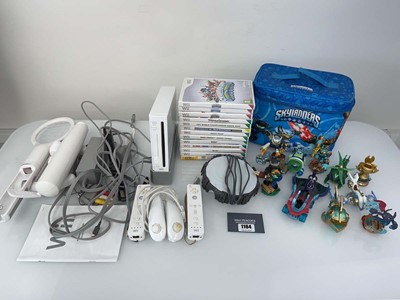 Lot 1164 - Nintendo Wii with qty of Skylanders, games and...