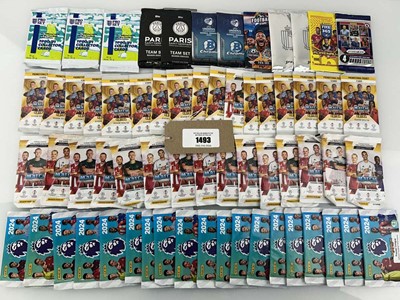 Lot 1665 - Qty of football trading card booster packs to...