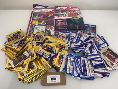 Lot 1668 - Quantity of Panini football and Topps F1 stickers