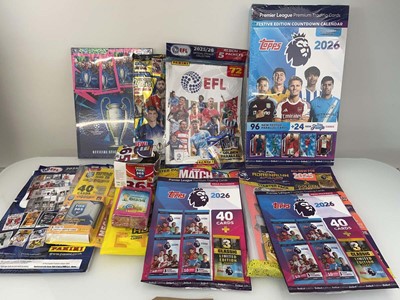 Lot 1669 - Quantity of Football card and stickers binder...