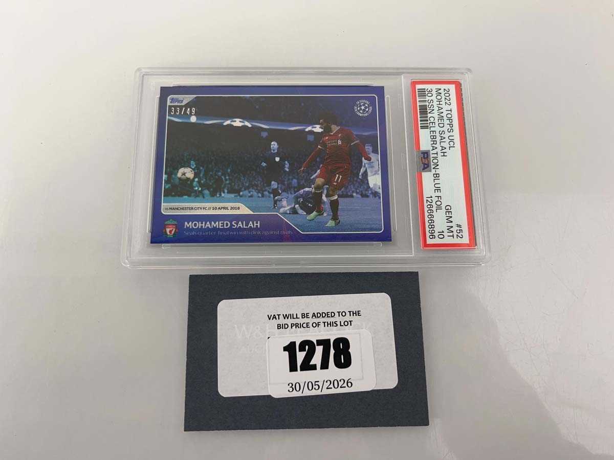 Lot 1278 - 2022 Topps UCL 30 Season Celebration Blue Foil...