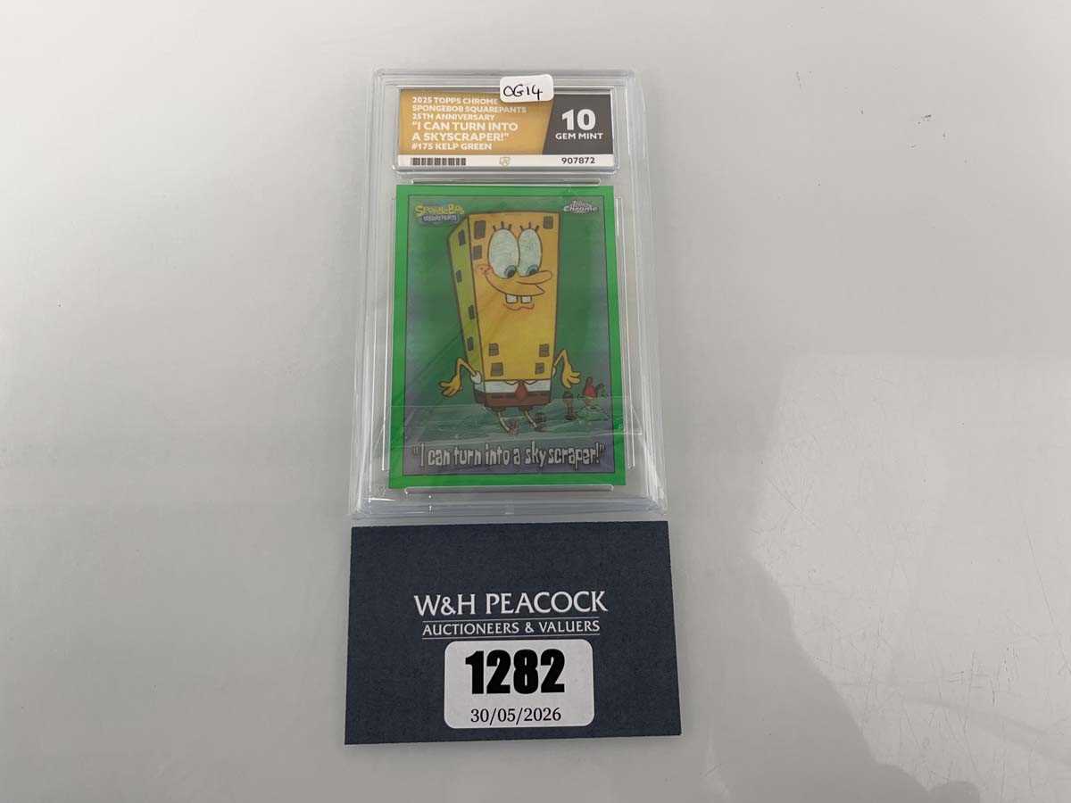 Lot 1282 - 2025 Topps Chrome Spongebob Squarepants 25th...