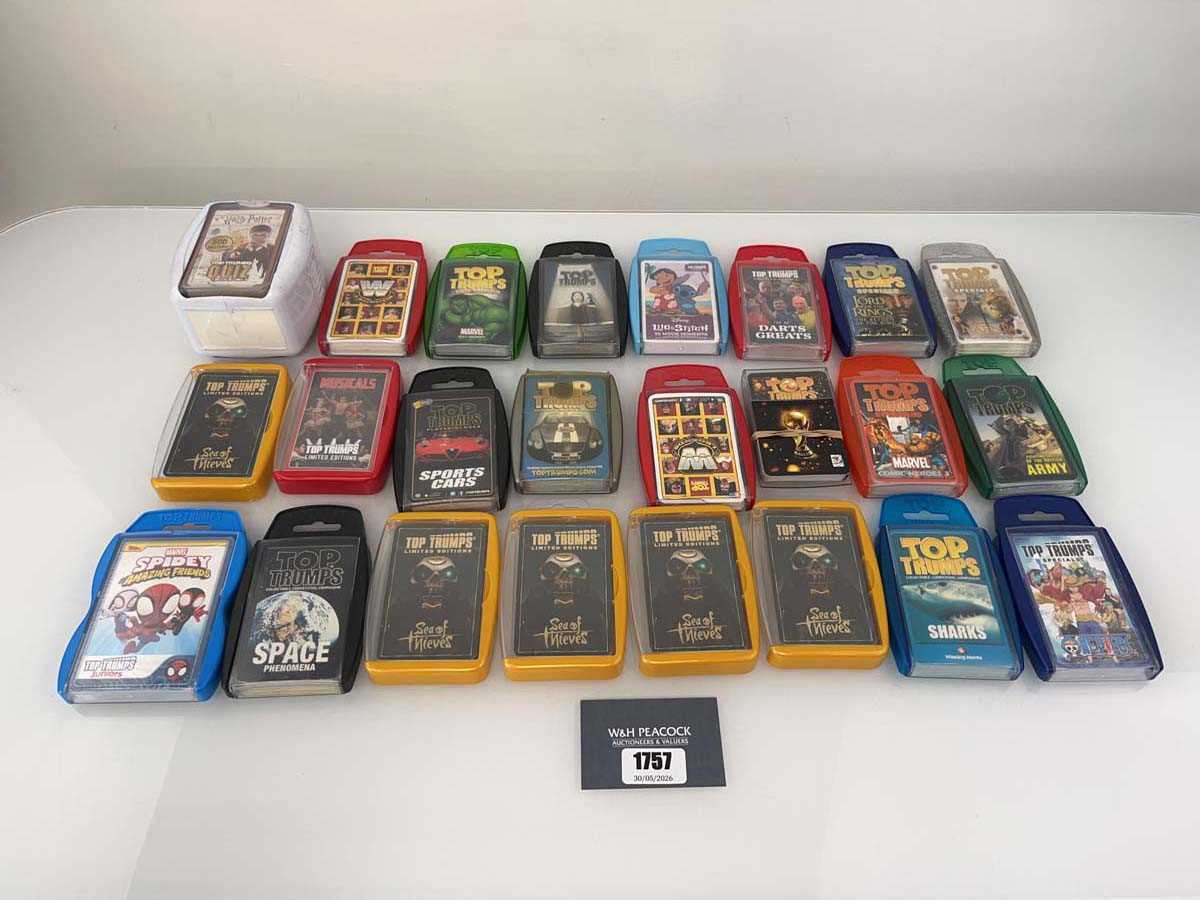 Lot 1757 - Approx. 24 packs of Top Trumps