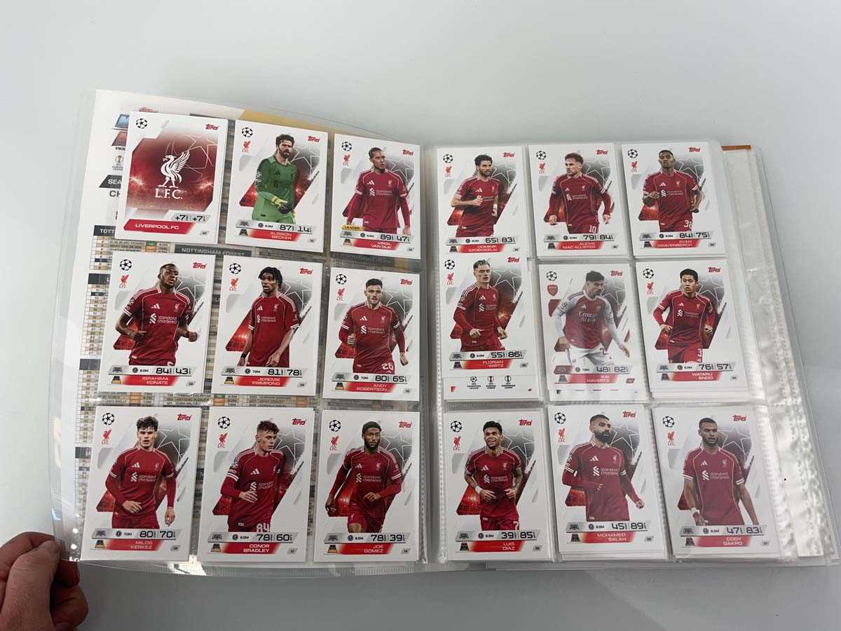 Lot 1447 - Binder containing various 2025/26 Topps Match...