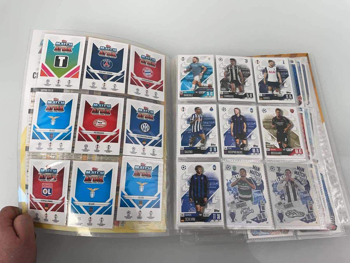 Lot 1448 - Binder containing various Topps Match Attax...
