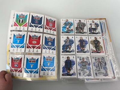 Lot 1448 - Binder containing various Topps Match Attax...