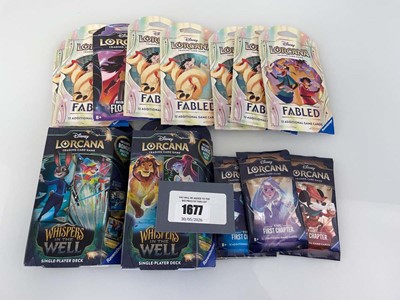 Lot 1677 - Disney Lorcana TCG: Fabled (7), Rise of the...