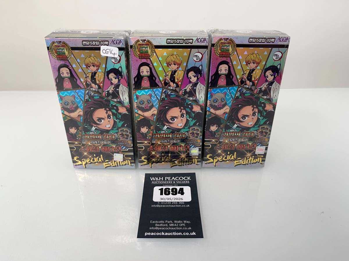 Lot 1694 - 3x Korean Demon Slayer Series 1&2 Special...