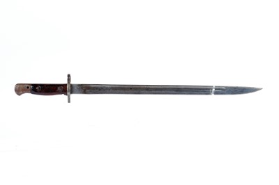 Lot 91 - Enfield 1907 Pattern bayonet, 17 ins single...