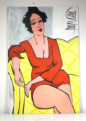 Lot 190 - Terry Wood (b.1952), Study of a seated female...