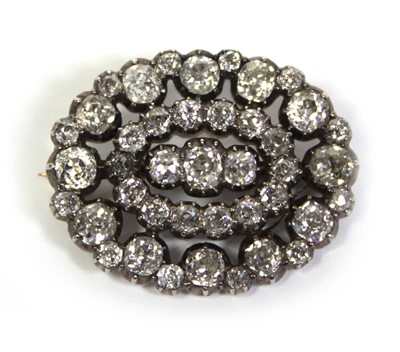 Lot 656 - A late 19th/early 20th century oval openwork...