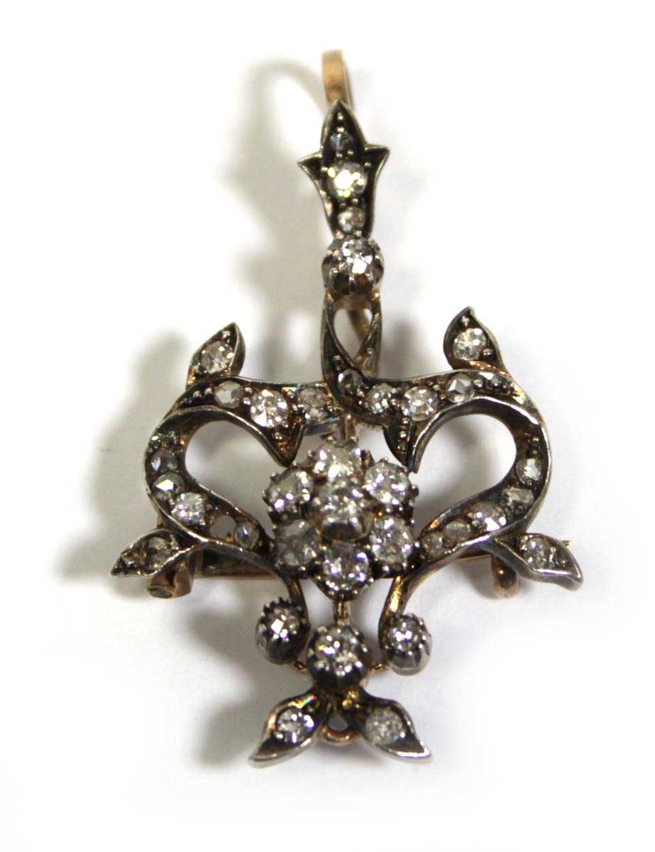 Lot 657 - An early 20th century yellow metal openwork...