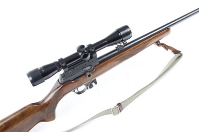 Lot 1758 - (S1) .22 CZ Semi-Automatic Rifle, 22 ins screw-...