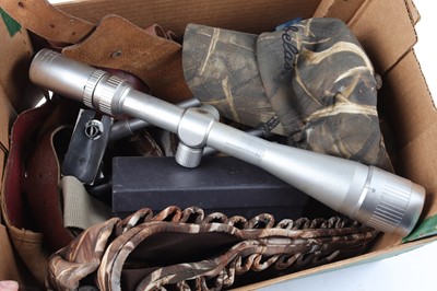 Lot 1138 - Box assorted shooting accessories including...