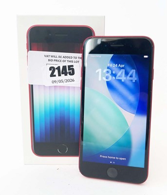 Lot iPhone SE 2022 64GB Red with box and cable
