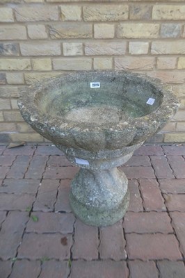 Lot Decorative weathered concrete bird bath