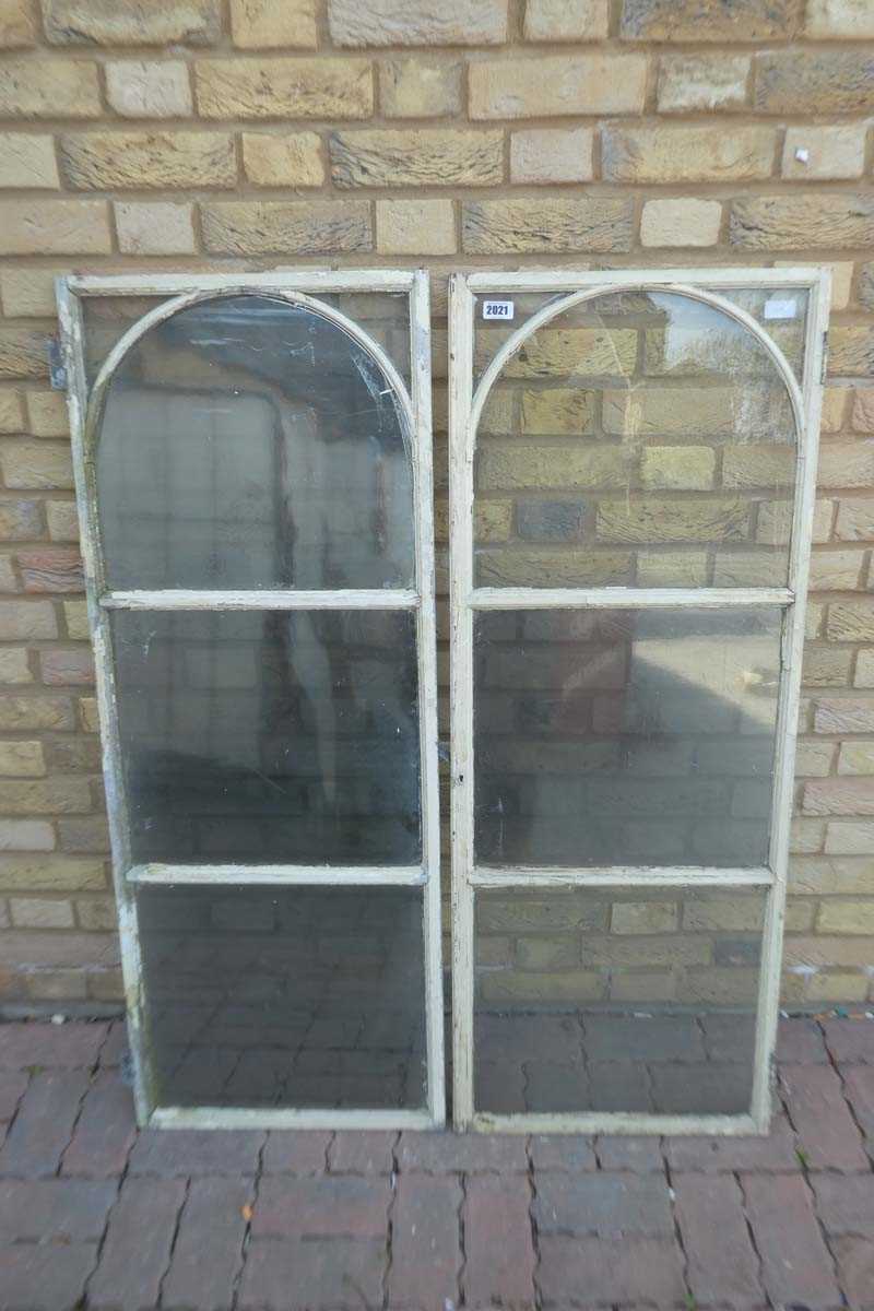 Lot A pair of decorative wooden framed three...
