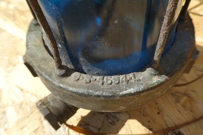 Lot A pair of vintage industrial light fittings...