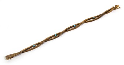 Lot 683 - An 18ct yellow gold double feather link...