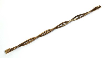 Lot 683 - An 18ct yellow gold double feather link...