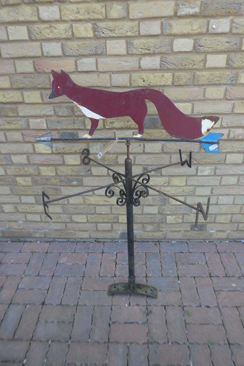 Lot Decorative Wrought Iron Fox themed Weather Vein