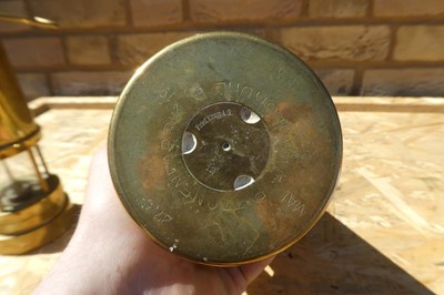 Lot Brass Welsh Miners Lantern Marked "GYMRU"...