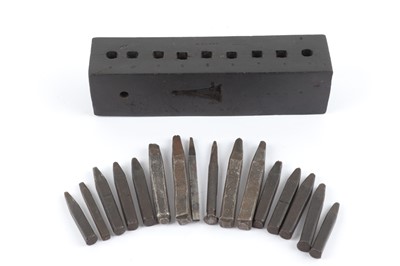 Lot 44 - Set of W. Evans number punches and some loose