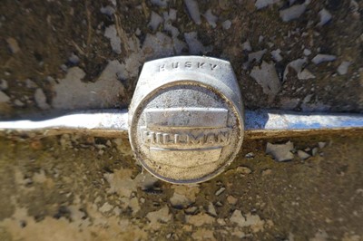 Lot Galvanised metal "Moris 10. Hillman" Trunk box