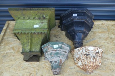 Lot 3 Various sized Cast iron Croppers together...