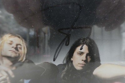 Lot 1004 - Signed picture of Nirvana (signature from Dave...