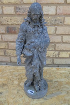 Lot Decorative metal figurine of Poet