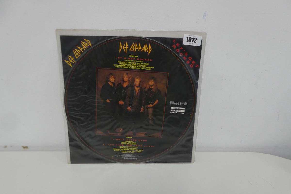 Lot 1012 - Def Leppard Let's Get Rocked 12" picture disc