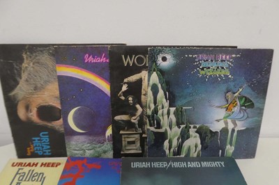 Lot 1025 - 9 Uriah Heep albums incl. High & Mighty,...