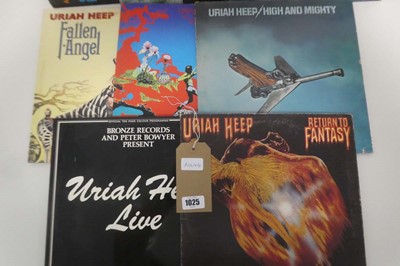 Lot 1025 - 9 Uriah Heep albums incl. High & Mighty,...