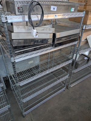 Lot 196 - 90cm stainless steel 5-tier rack