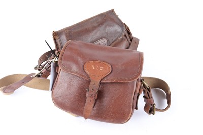 Lot 1141 - Two leather cartridge bags