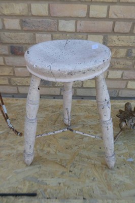 Lot Decorative metal framed chair together with a...
